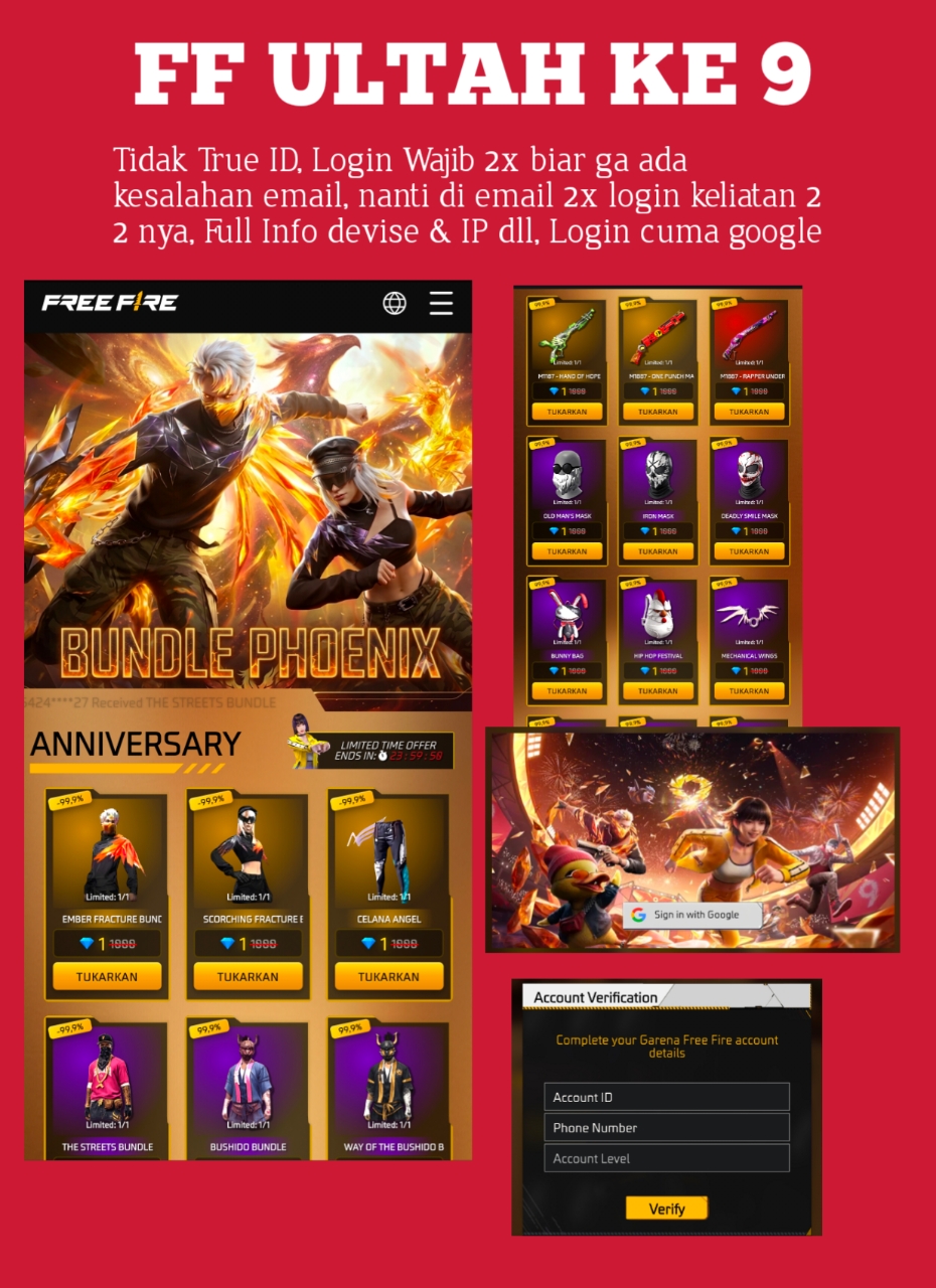 FreeFire Ultah 9 DM