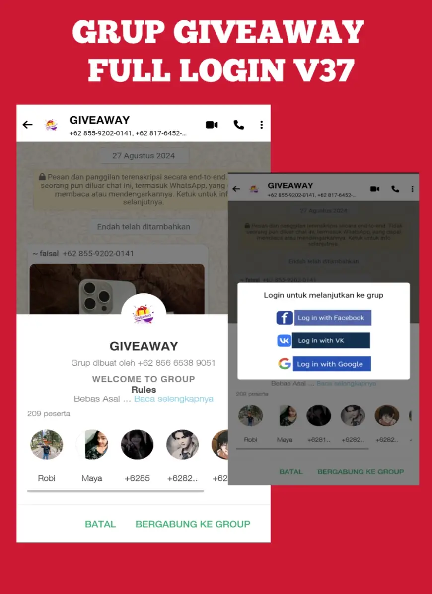 Grup Giveaway